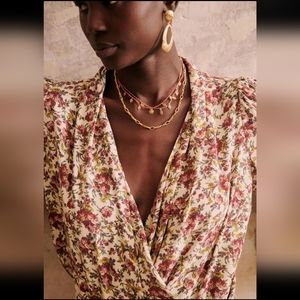 Sezane Abelia blouse, new without tags, size 36 (but runs on a large side.)